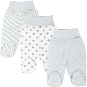 Babyhose mit Fuß „Grey Melange“