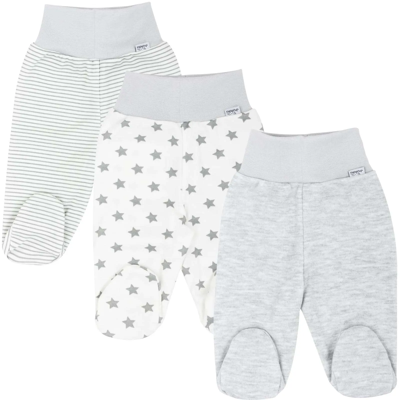 Babyhose mit Fuß „Grey Melange“