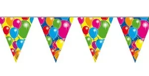 Vlaggenlijn balloons (12x 10m)