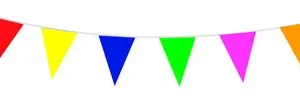 Vlaggenlijn assorti kleuren (12x 10m)