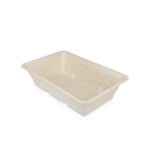 Snackbakje A9 Bagasse PFAS-vrij (500 stuks)