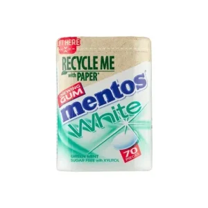 Mentos Gum White Green Mint (4x 70 stuks)
