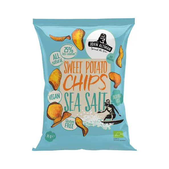John Altman Bio Sweet Potato Chips Sea Salt (12x75gr)