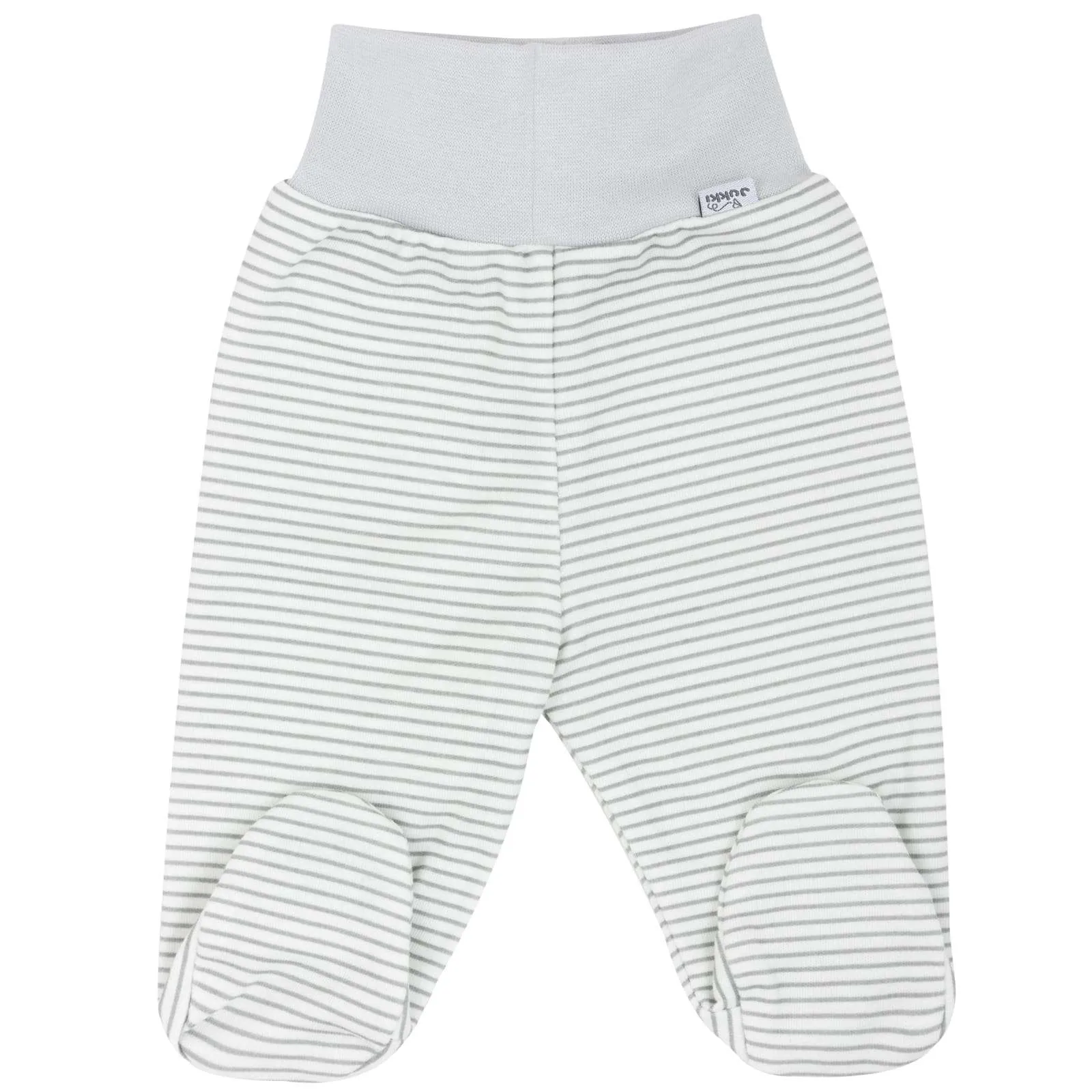 Babyhose mit Fuß „Grey Melange“ – Bild 5