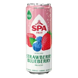Spa Fruit Sparkling Strawberry Blueberry Blik (24x 25cl)