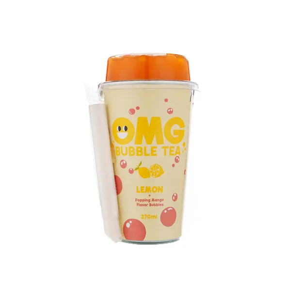 OMG Bubble Tea Lemon Mango Cup (10x 270ml) – Bild 2
