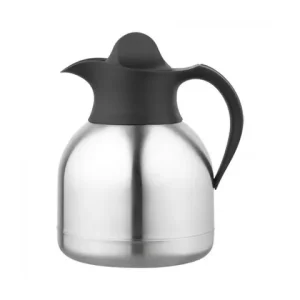 Isoleerkan Roestvrijstaal Zwarte Dop (1 liter)