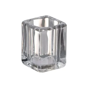 Bolsius Theelicht & Clear Cup Houder Square Glas (6 stuks)