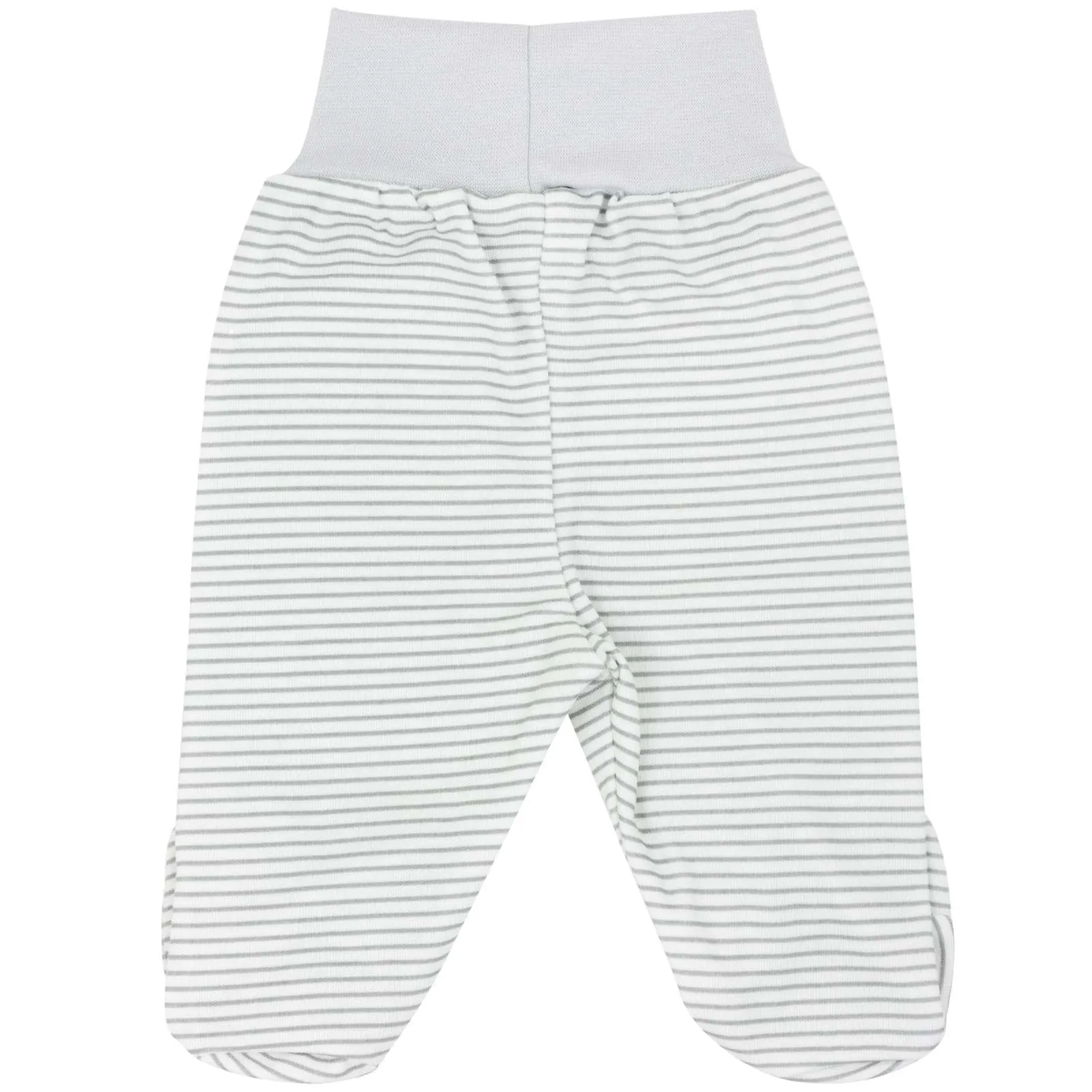 Babyhose mit Fuß „Grey Melange“ – Bild 4