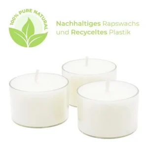 Wenzel Teelichte 100% pure natural Lights, 27er Packung