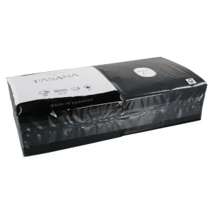 Servet zwart 2 laags 33 cm 1/4 vouw (50 stuks)