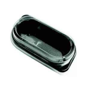 Ku 1 bakje zwart met deksel (100 stuks)