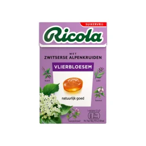 Ricola vlierbloesem suikervrij doosje (20x 50gr)