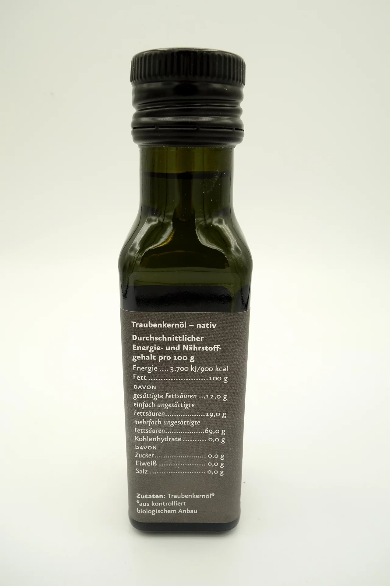 Traubenkernöl kaltgepresst bio 100ml – Bild 4