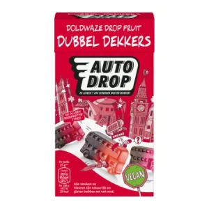 Autodrop mixdoos drop fruit dubbeldekkers vegan (6x 280gr)