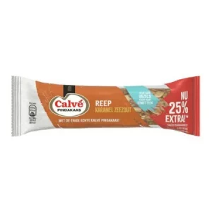 Calve pindakaasreep karamel zeezout (12x 50gr)