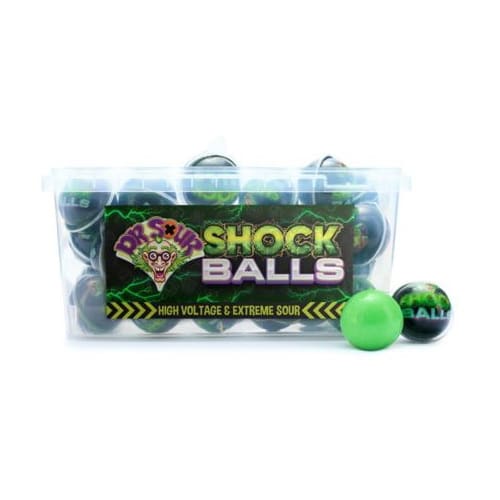 Dr. Sour Shok Balls 50 Kaubonbons High Voltage Extreme Sauer
