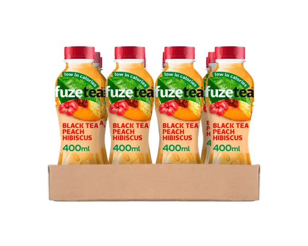 Fuze tea black tea peach hibiscus pet (12x 40cl)
