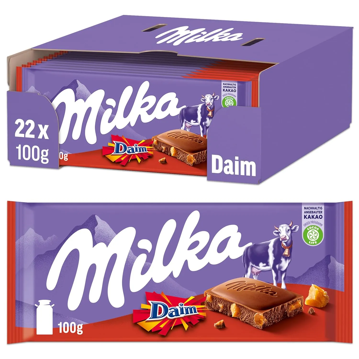 Milka Tablet Daim (22x 100gr) – Bild 3