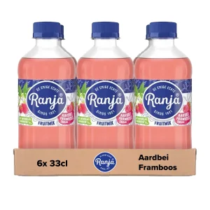Ranja Fruitmix Aardbei & Framboos PET (6x 33cl)