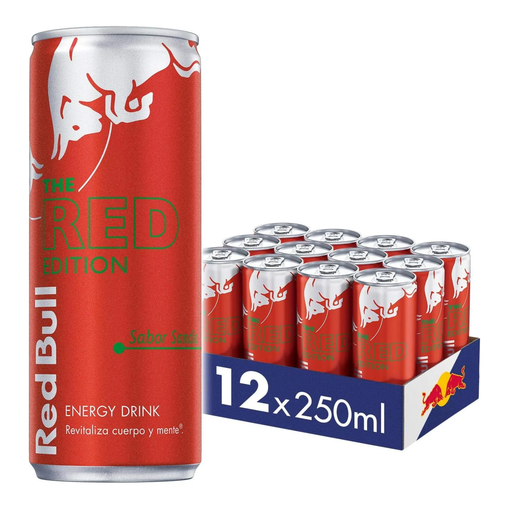 Red Bull The Red Edition Watermeloensmaak blik (12x 25cl) – Bild 4