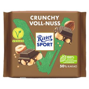 Ritter Sport Vegan Crunchy Vollnuss 100g 10 Tafeln