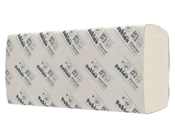 Satino comfort handdoekje Z-vw 25x23cm 2 laags helder wit (3200 stuks) – Bild 4