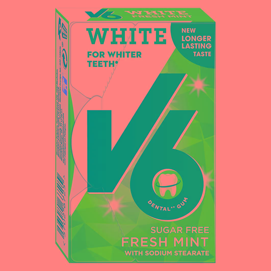 V6 White Fresh Mint 24g Box x 24