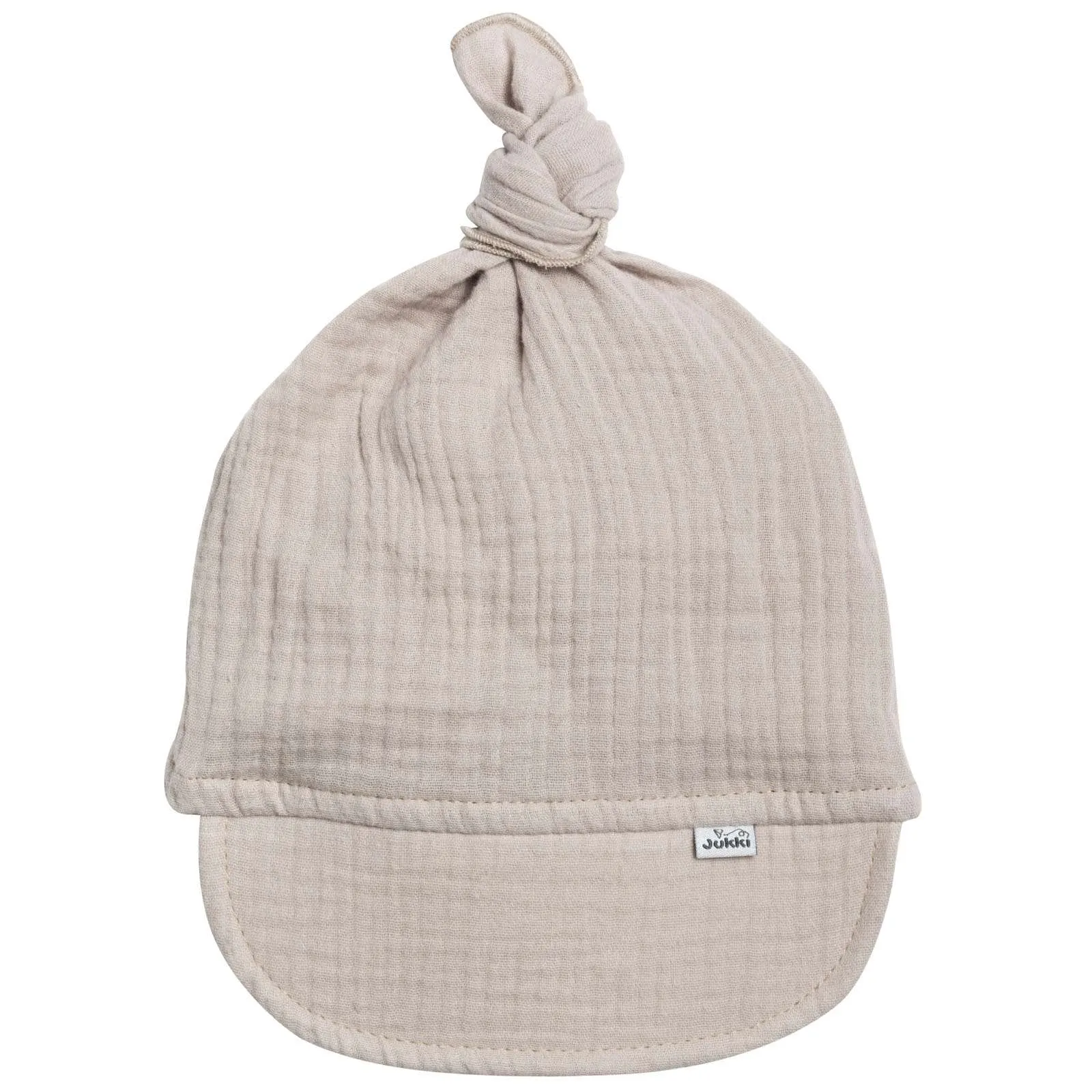 Musselin Sonnenblende mit Band zum Festbinden – Beige – Bild 3