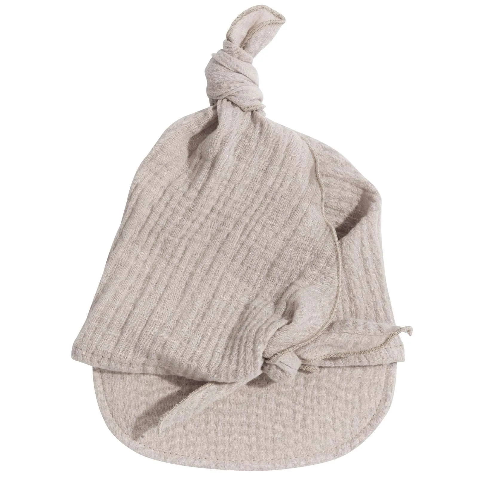 Musselin Sonnenblende mit Band zum Festbinden – Beige – Bild 4