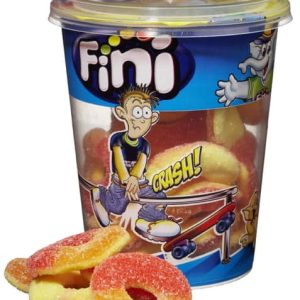 Fini Cup Peach Rings 200g x 6 Becher