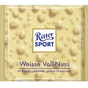 Ritter Sport Weisse Voll-Nuss 100g x 10